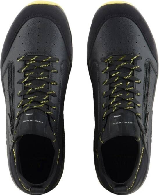 Armani Exchange faux-leather sneakers Black