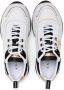 Armani Exchange logo-charm leather lace-up sneakers White - Thumbnail 4