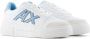 Armani Exchange logo-embossed low-top sneakers White - Thumbnail 2
