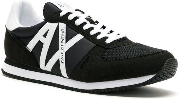 Armani Exchange logo patch low-top sneakers Black