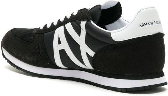 Armani Exchange logo patch low-top sneakers Black