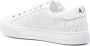 Armani Exchange logo-pattern perforated sneakers White - Thumbnail 3