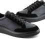 Armani Exchange logo-perforated lace-up sneakers Black - Thumbnail 3