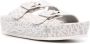 Armani Exchange logo-print flat sandals Grey - Thumbnail 2