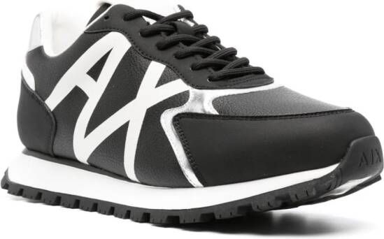 Armani Exchange logo-print low-top sneakers Black