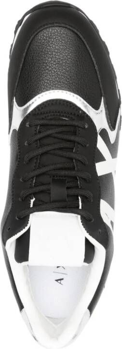 Armani Exchange logo-print low-top sneakers Black