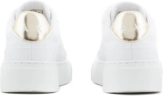 Armani Exchange logo-print low-top sneakers White