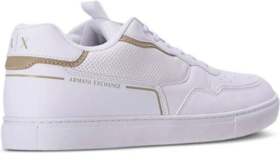 Armani Exchange logo-print panelled sneakers White