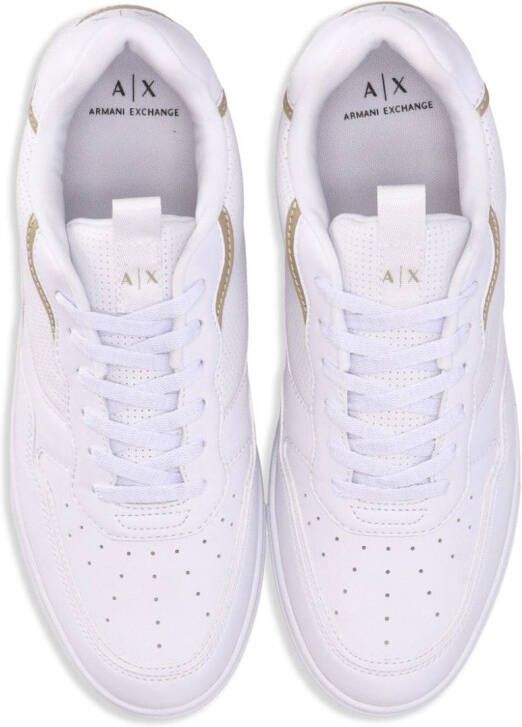 Armani Exchange logo-print panelled sneakers White