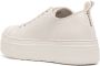 Armani Exchange logo-print platform sneakers White - Thumbnail 3