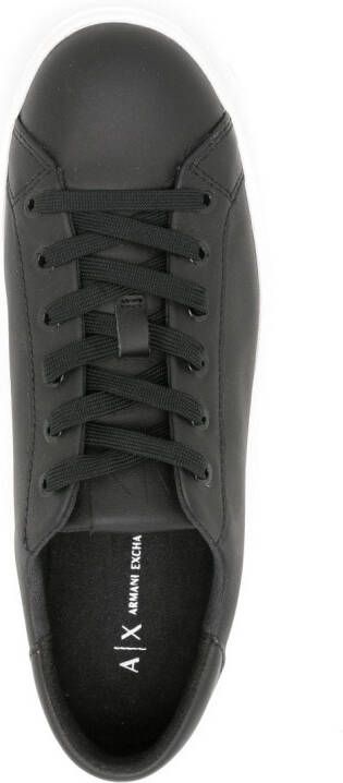 Armani Exchange low-top lace-up sneakers Black