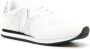 Armani Exchange metallic-logo low-top sneakers White - Thumbnail 2