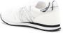 Armani Exchange metallic-logo low-top sneakers White - Thumbnail 3