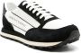 Armani Exchange panelled logo-print sneakers White - Thumbnail 2