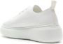Armani Exchange platform low-top sneakers White - Thumbnail 3