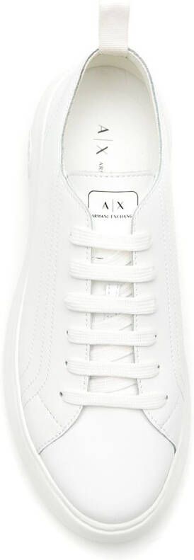 Armani Exchange platform low-top sneakers White