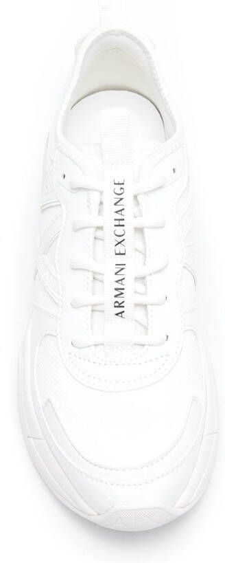 Armani Exchange side logo-detail sneakers White