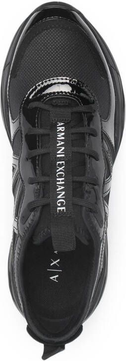 Armani Exchange side-logo low-top sneakers Black