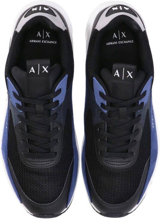 Armani Exchange side logo-print detail sneakers Blue