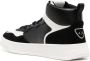 Armani Exchange two-tone high-top sneakers Black - Thumbnail 3