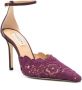 Arteana Amalfi D'Orsay 95mm lace pumps Purple - Thumbnail 2
