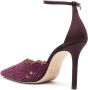Arteana Amalfi D'Orsay 95mm lace pumps Purple - Thumbnail 3