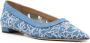 Arteana floral-embroidered ballerina shoes Blue - Thumbnail 2
