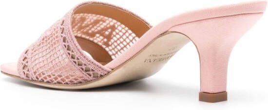 Arteana Roma 50mm leather mules Pink