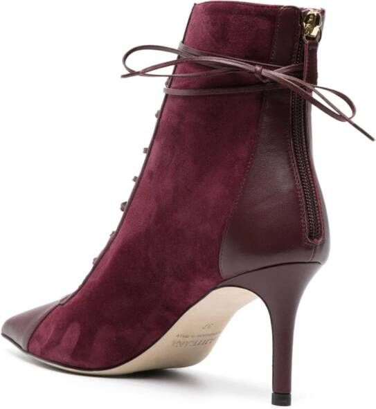 Arteana Venezia 75mm suede boots Purple