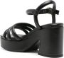 Ash 10mm platform leather sandals Black - Thumbnail 3