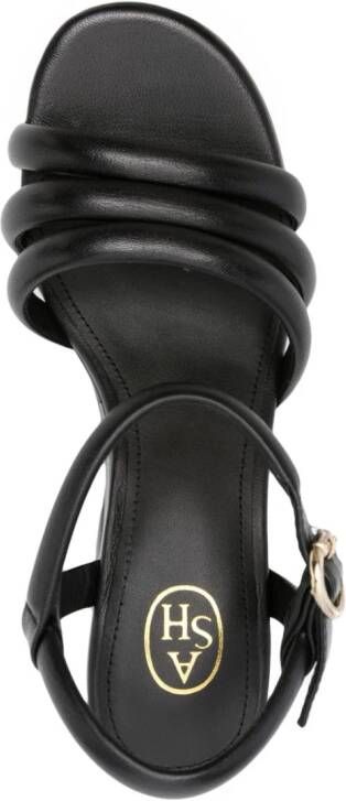 Ash 10mm platform leather sandals Black