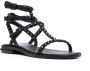 Ash 20mm open-toe studded leather sandals Black - Thumbnail 2