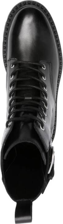 Ash 40mm lace-up leather boots Black