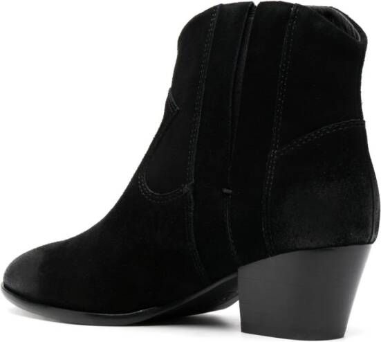 Ash 55mm slip-on leather ankle boots Black