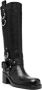 Ash 60mm buckle-detail leather boots Black - Thumbnail 2