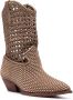 Ash 60mm woven-style boots Brown - Thumbnail 2