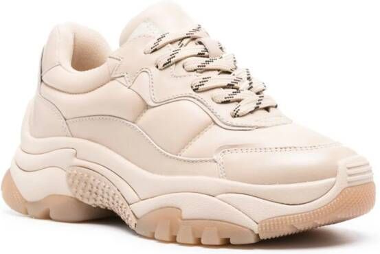 Ash Air panelled leather sneakers Neutrals