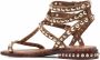 Ash Ariel rockstud-embellished sandals Brown - Thumbnail 3