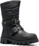 Ash buckle-detail faux leather boots Black - Thumbnail 2