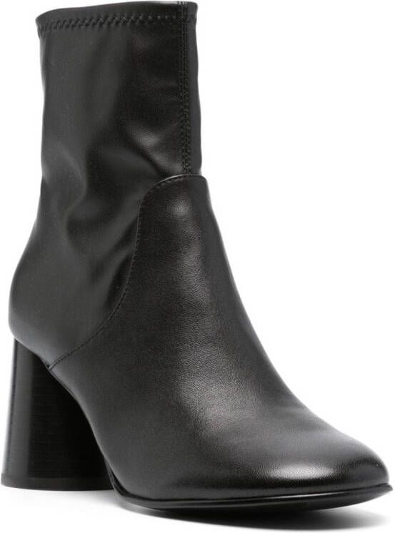 Ash Cl 90mm leather ankle boots Black