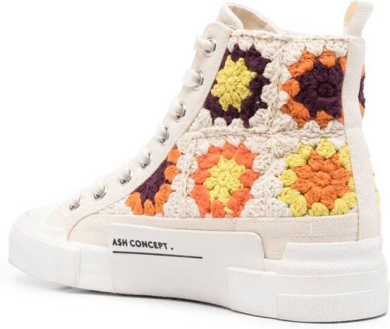 Ash crochet high-top sneakers Neutrals