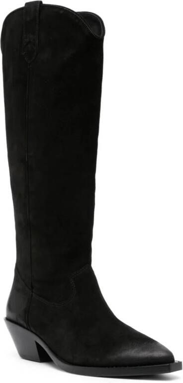 Ash Dolly 55mm leather boots Black