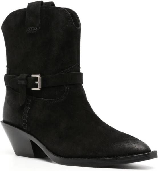 Ash Dustin 55mm pointed-toe boots Black