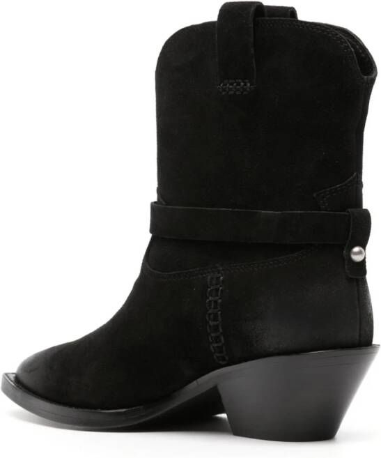 Ash Dustin 55mm pointed-toe boots Black