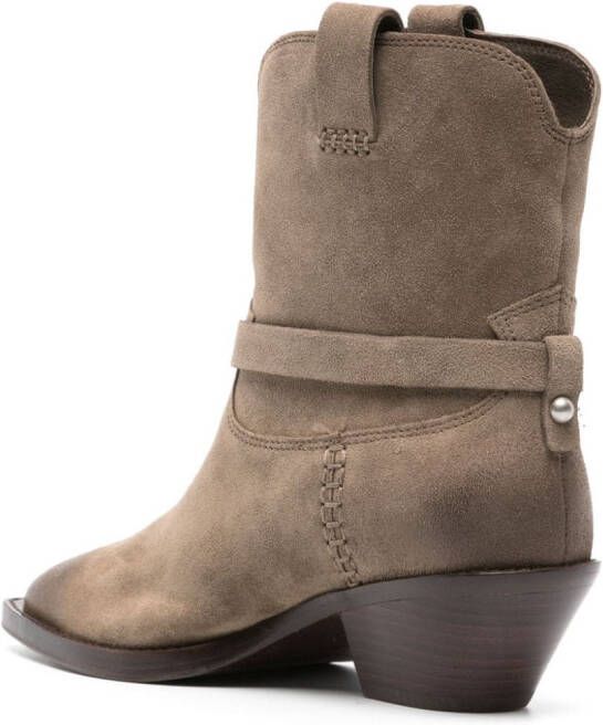 Ash Dustin 55mm pointed-toe boots Neutrals