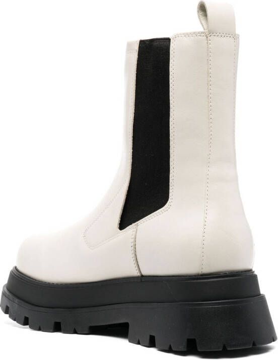 Ash elasticated side-panel boots Neutrals