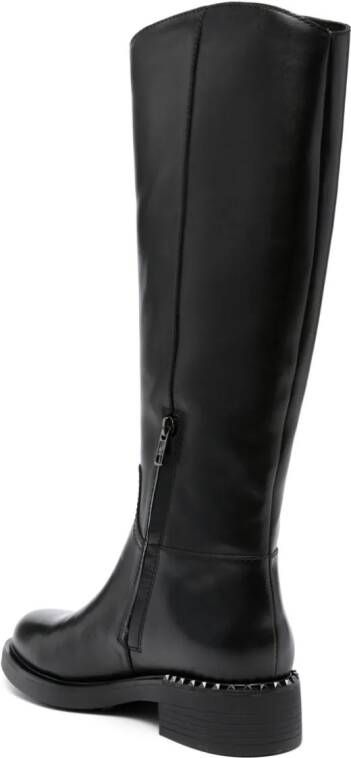 Ash Faith 40mm knee-high leather boots Black