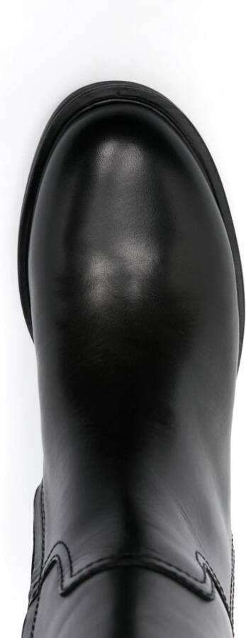 Ash Faith 40mm knee-high leather boots Black