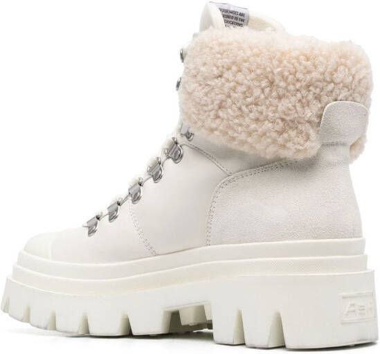 Ash faux-fur detail boots White