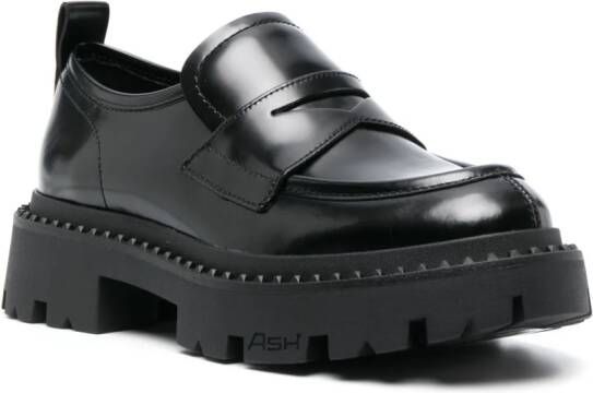 Ash Genial Stud leather loafers Black